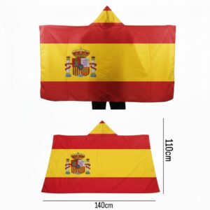 Spain flag cape