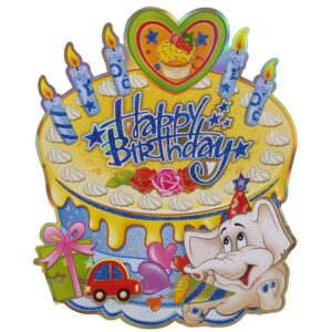 Blue Happy Birthday Poster