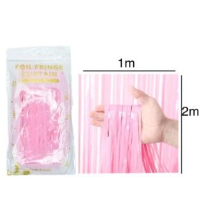 Baby Pink Foil Curtain