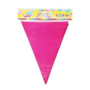 Hot Pink Party Flags Banner
