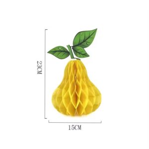 Pear 3D Honeycomb Centerpiece 1pc 20cm