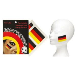 Body/face  tattoo (German flag)