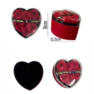 Heart Shape with Rose And Jewelry Box