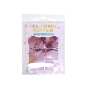 Light purple Square Foil Curtain