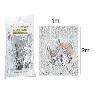 Wavy Silver Foil Curtain