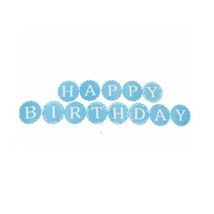 Blue Happy Birthday Banner