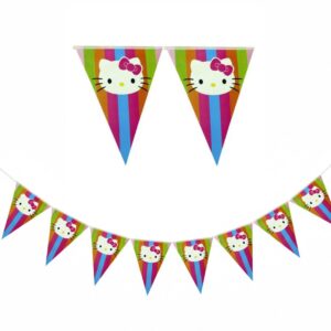 Hello Kitty Paper Flags Banner