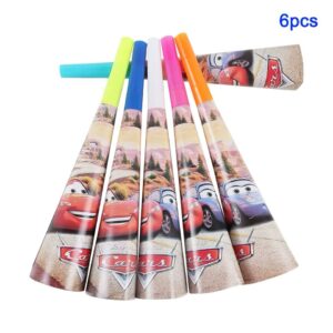 Cars Party Horns  6 pcs