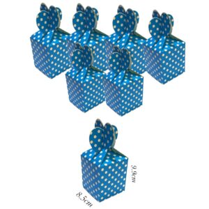 Dotted Blue Candies Party Box (6pcs)