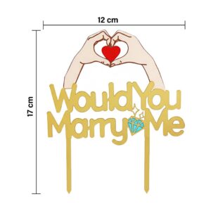 Would you Marry Me Cake Topper