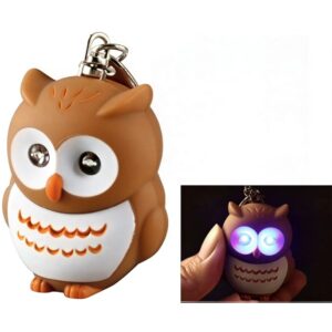 Owl Keychain With Sound & Light Features
