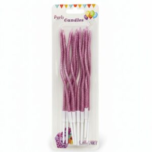 Zigzag Glitter Candle