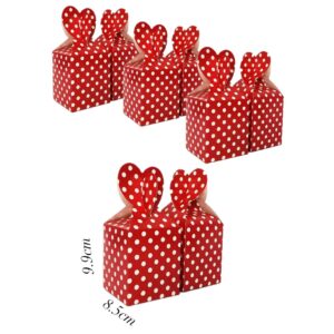 Dotted red Candies Party Box (6pcs)