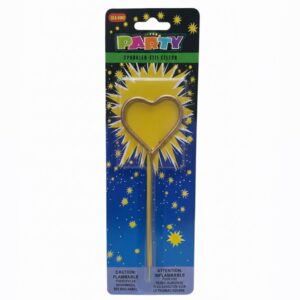 Sparkler Heart shape  candle