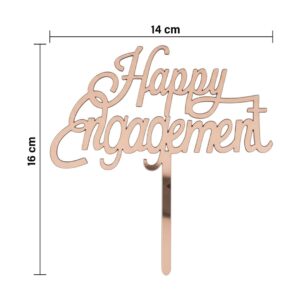Happy Engagement Cake Topper