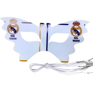 Real Madrid-paper party mask. (6pcs)
