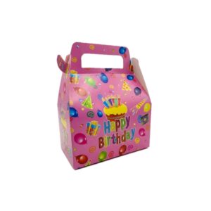 Pink HBD Party Favor Box 6pcs