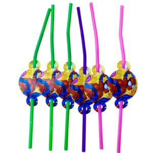 - Spider Man Themed straw ( 6 pcs)