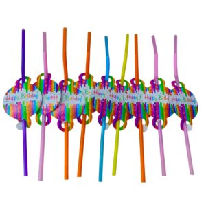 Happy Birthday Straws (10pcs)