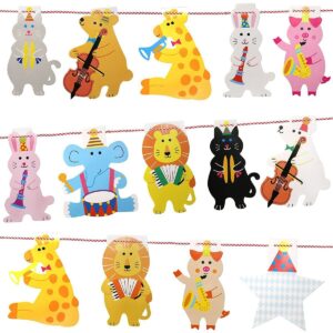 Musical Animals Paper Banner 15pcs