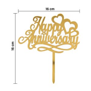 Happy Anniversary Cake Topper