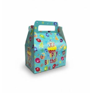 Aqua HBD Party Favor Box 6pcs