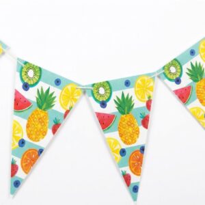 Fruits Paper Flags Banner