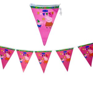 Peppa pig Paper Flags Banner