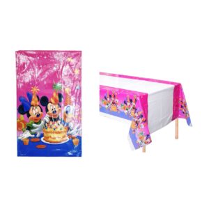 Mickey And Minnie Mouse Plastic Table Cover 108*180