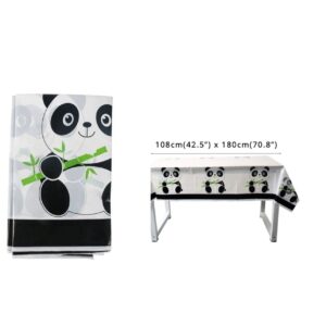 Panda Plastic Table Cover 108*180
