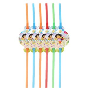 - Dora Themed straw ( 6 pcs)