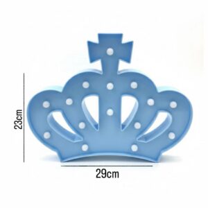 Crown-shaped LED light.