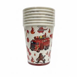 Firefighter Cartoon cups