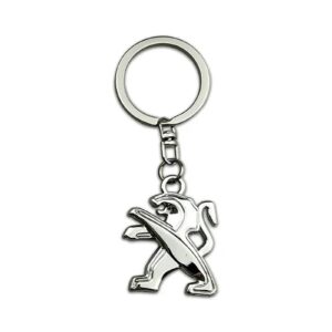 Peugeot Logo Metal Keychain