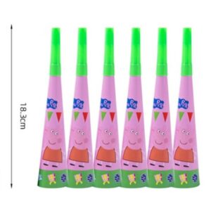 Peppa pig Party Horns 6 pcs