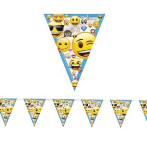 Emojis Paper Flags Banner