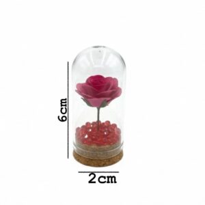 Extra mini wish bottle with flower