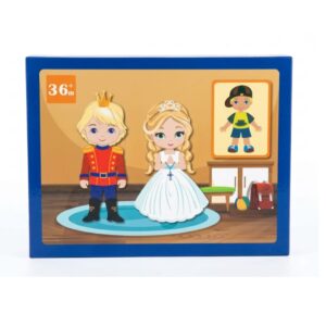 Wooden dress-up puzzle
