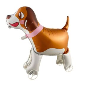 Dog shape foil balloon+wheels 33”