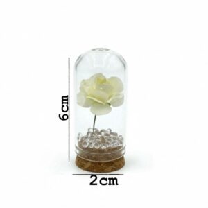 Extra mini wish bottle with flower