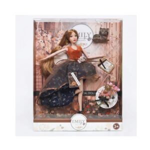 Emily Doll with Brown Kitty set