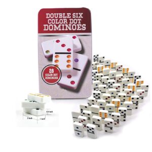 Double Six Color Dot Dominoes