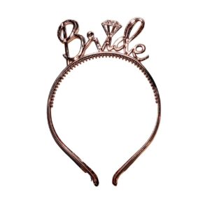 Bride headband Rose gold