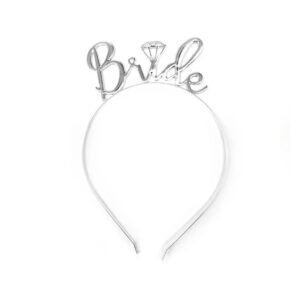 Plastic Bride Headband Silver