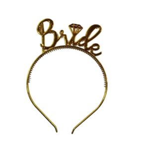 Bride headband  gold
