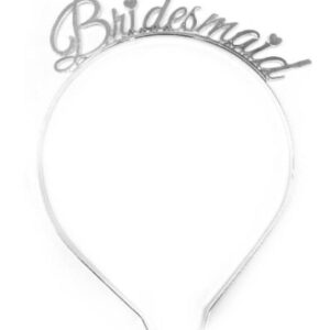 Bridesmaid Metallic Silver Headband