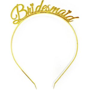Bridesmaid gold band Metallic