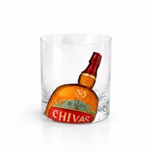 Hand Painted Whiskey Glass ( CHIVAS)