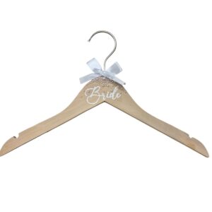 wooden bride pearl hanger