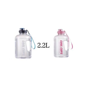 Large Clear Water Bottle 2L